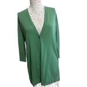 Chicos Green Lightweight Spring Cardigan - Size 0 NWT